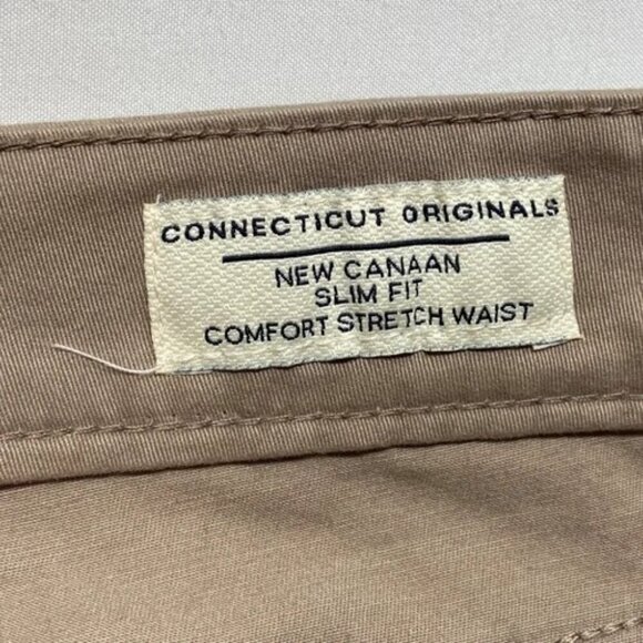 Taylor Vintage Khaki Pants Men's 38x30 Canaan Slim Fit Soft Stretch 5 Pocket NWT - Picture 15 of 16